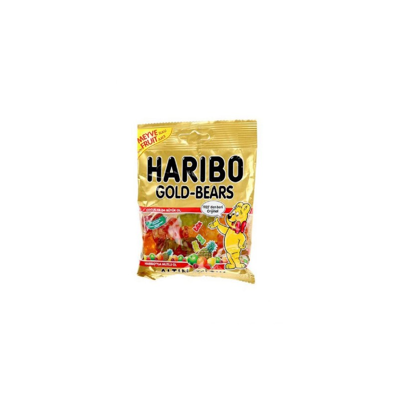 Haribo Gold Bear Shape Jelly Candy Fruit Flavor 80g