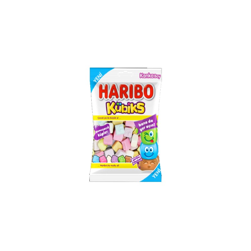 Haribo Squishy Jelly Candy Milk Fruits And Cola 80 G