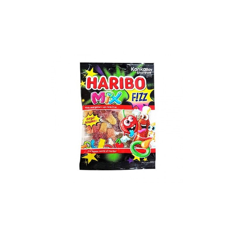 Haribo Fizz Mix Jelly Candy Fruit Flavor 70g