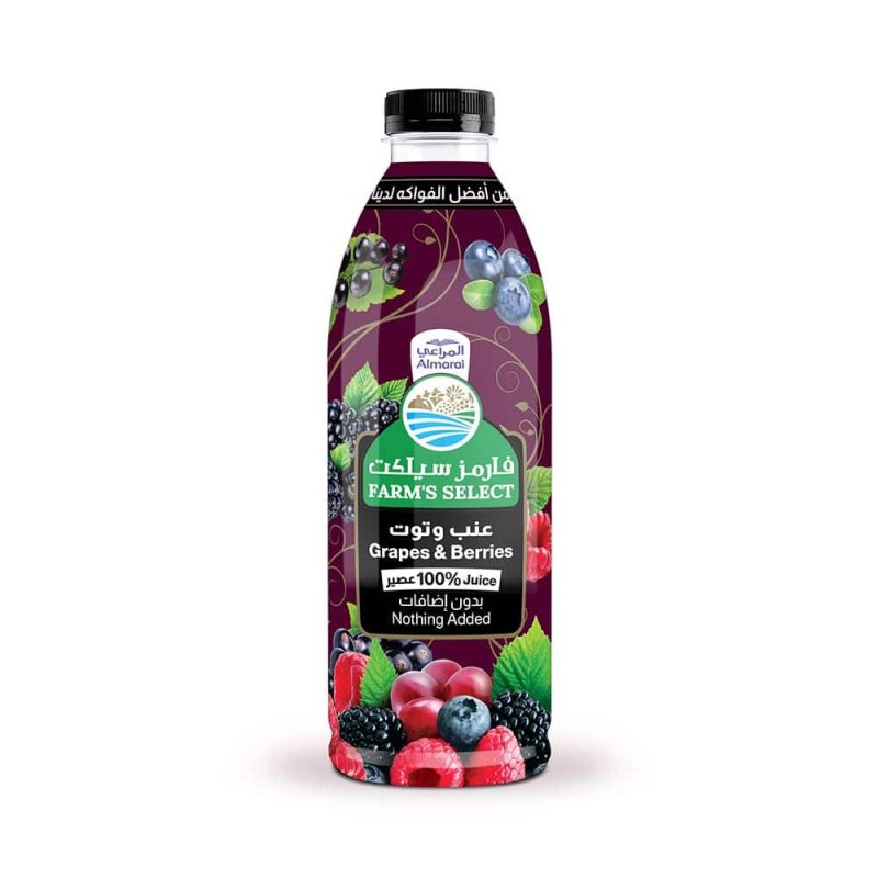Almarai Farms Select Grape And Berry Juice Without Additives 1 Liter