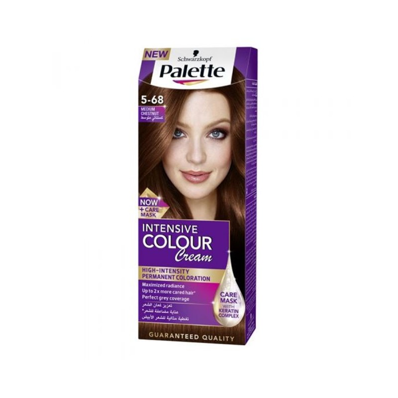 Palette Permanent Hair Dye Medium Chestnut #68-5