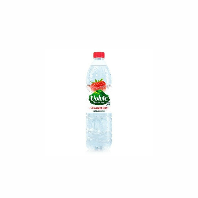 Volvic Mineral Water Strawberry Flavor Low Sugar 500 Ml