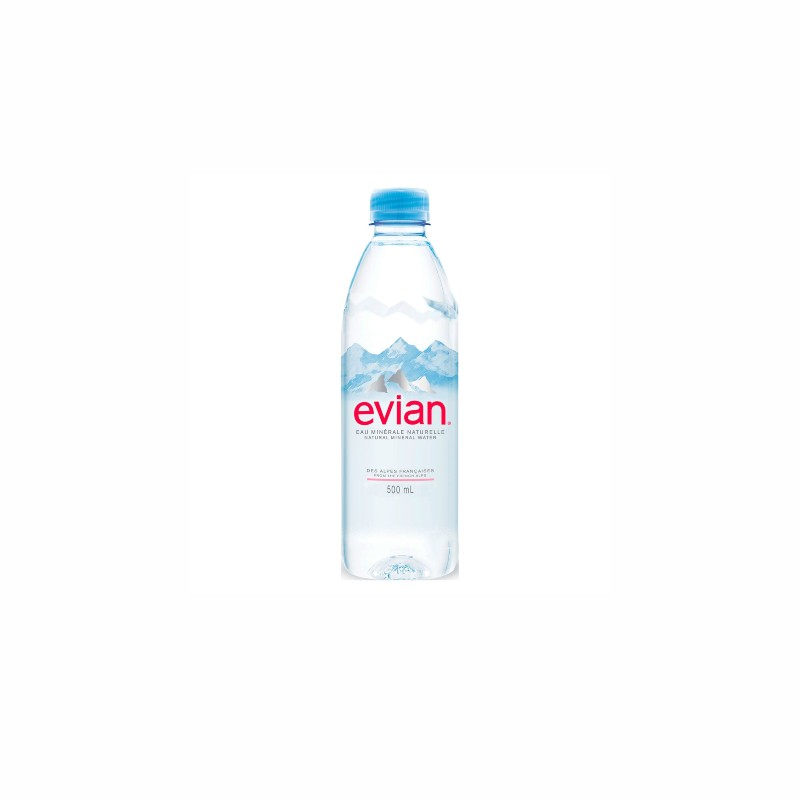 Evian Natural Mineral Water 500 Ml