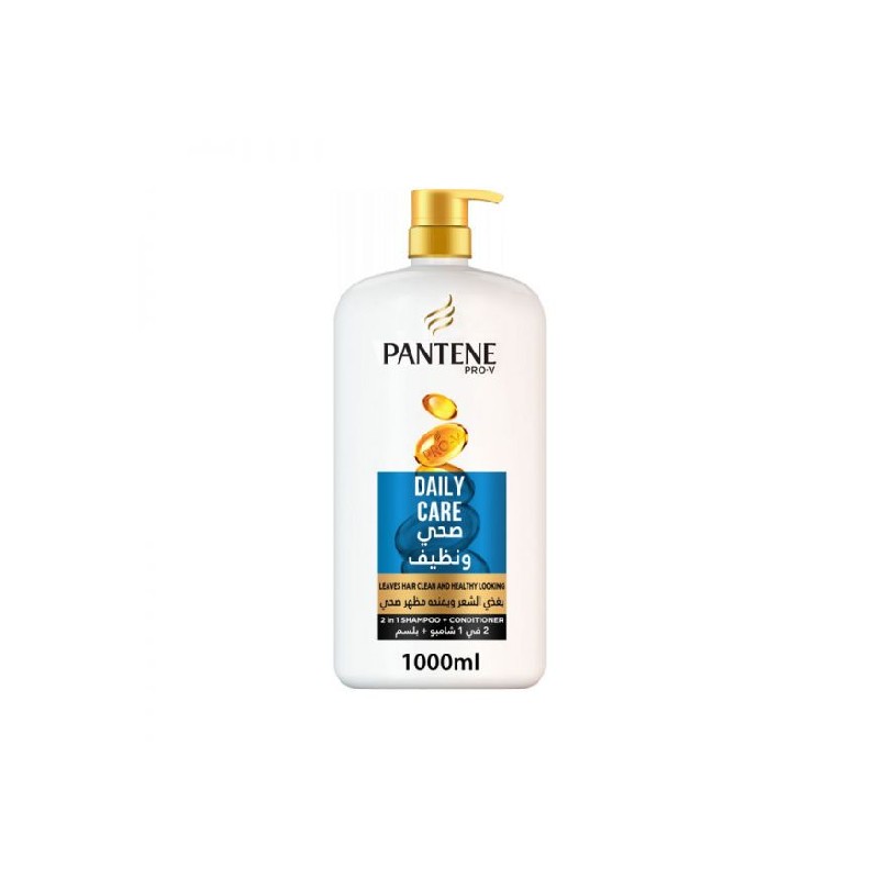 Pantene Shampoo + Conditioner For Healthy And Clean Hair 1 Liter