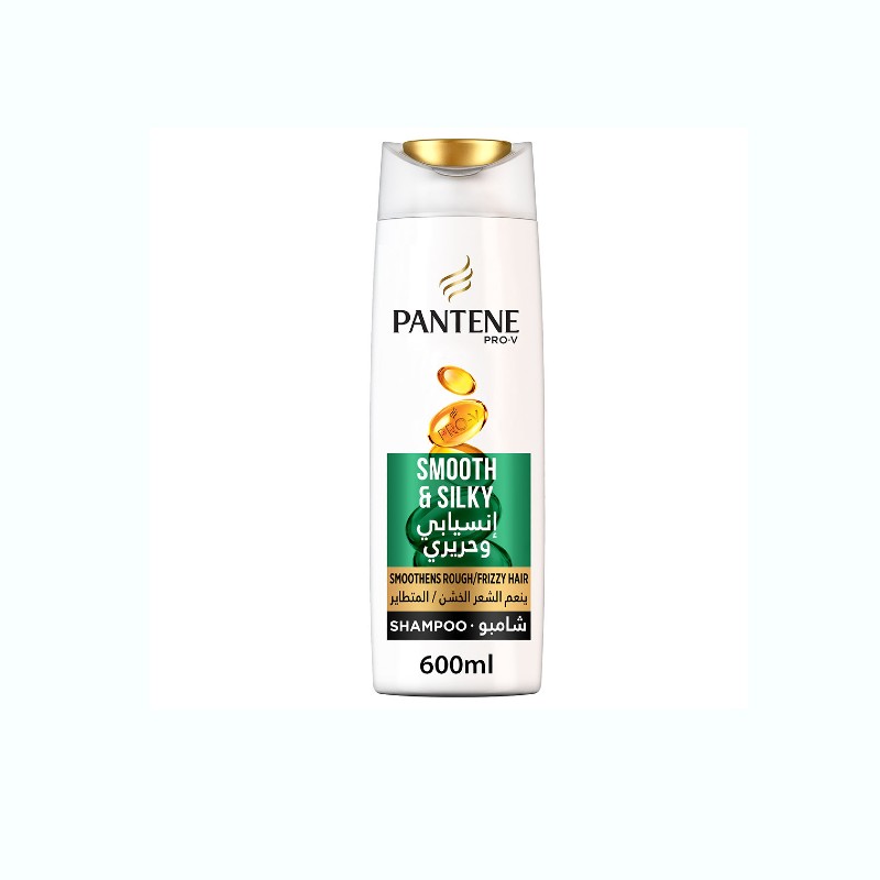 Pantene Shampoo For Smooth And Silky Hair 600 Ml
