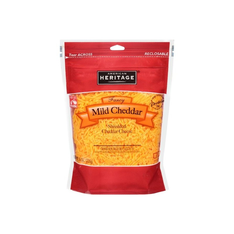 Heritage Grated Mild Cheddar Cheese 226.79 G