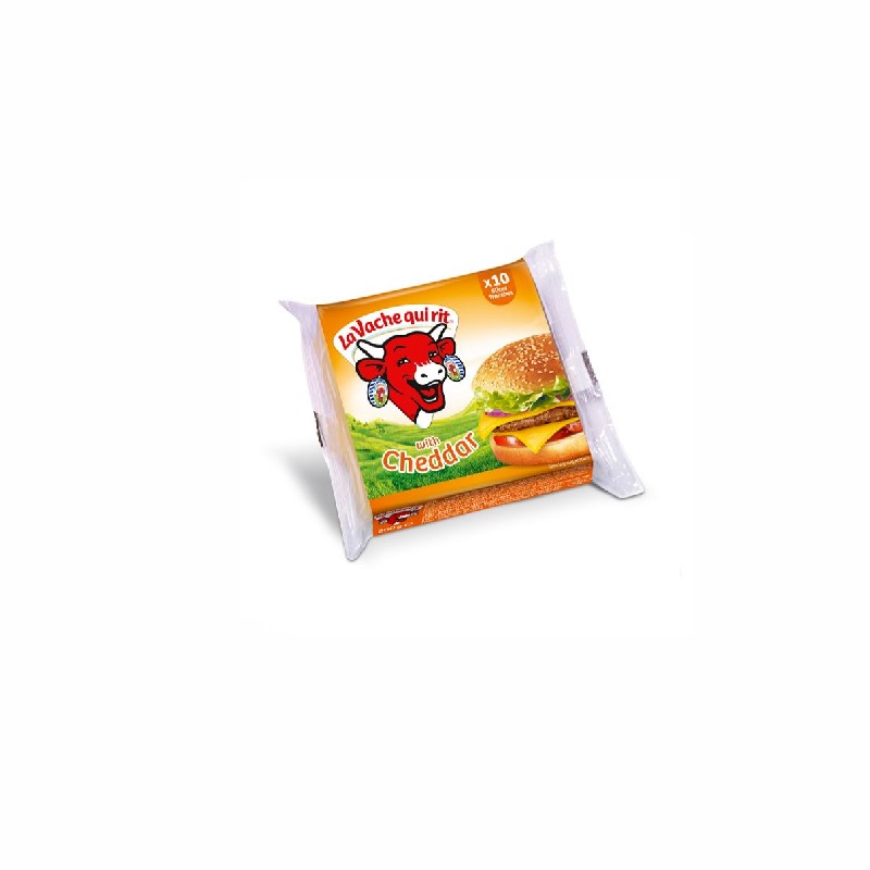 The Laughing Cow Sliced ​​Processed Cheese Cheddar Flavor * 10