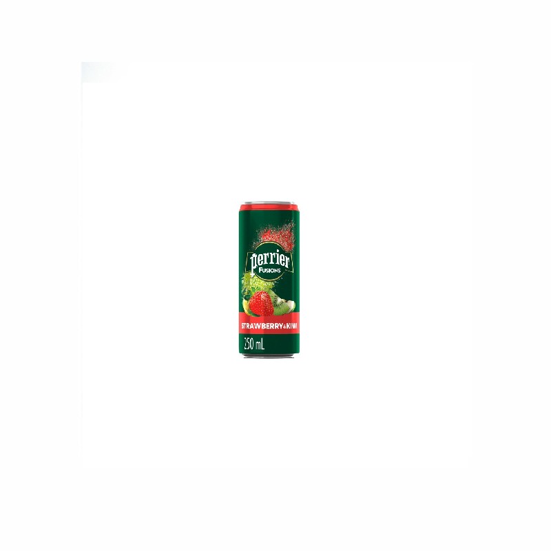 Perrier Strawberry & Kiwi Carbonated Mineral Water 250 Ml