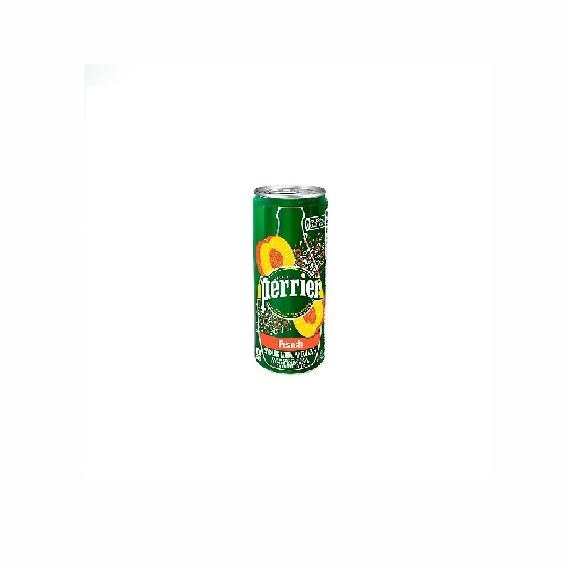 Perrier Carbonated Mineral Water Peach Flavor 250 Ml