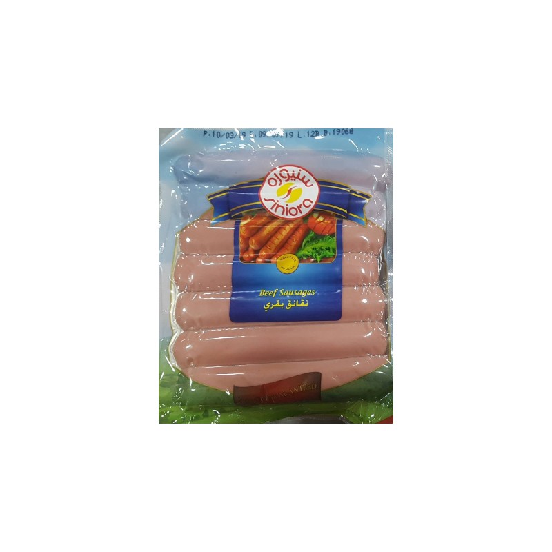 Siniora Beef Sausage Plain 340 G
