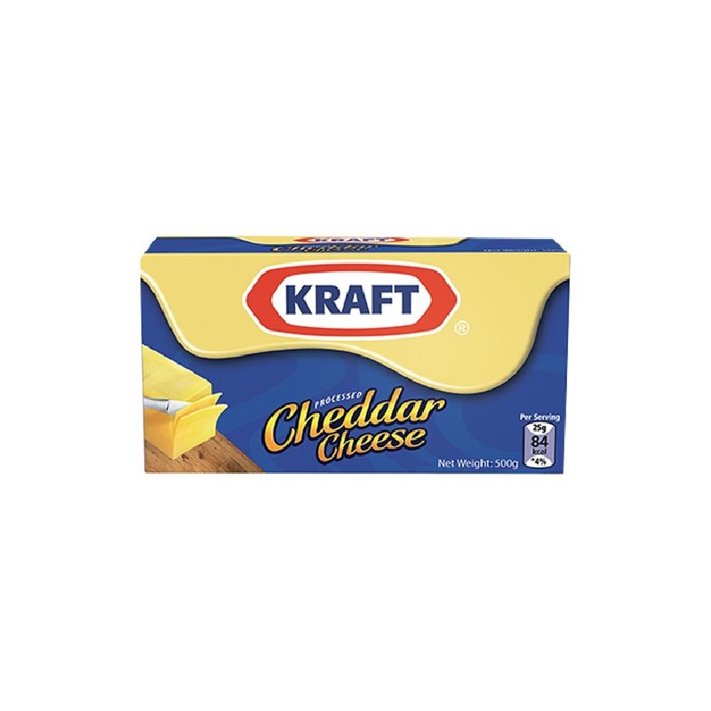 Kraft Processed Cheddar Cheese 500g
