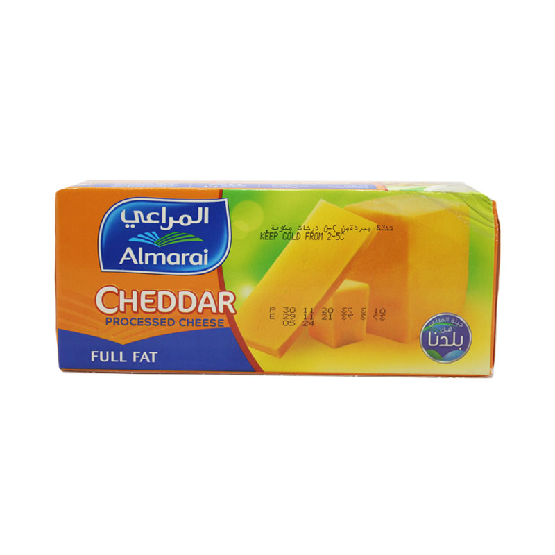 Almarai full fat processed cheddar cheese 454 g
