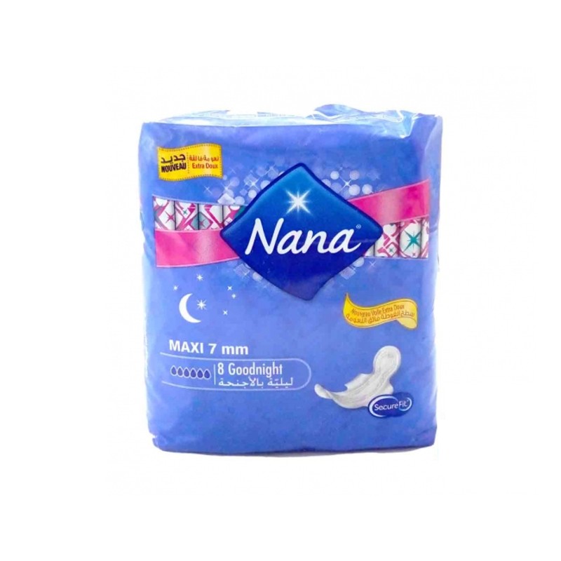 Nana Towels Maxi Night With Wings 8 Pieces