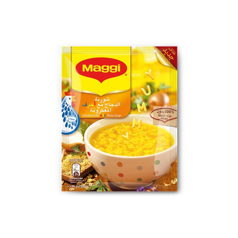 Maggi Chicken Soup With Pasta Letters 66 G