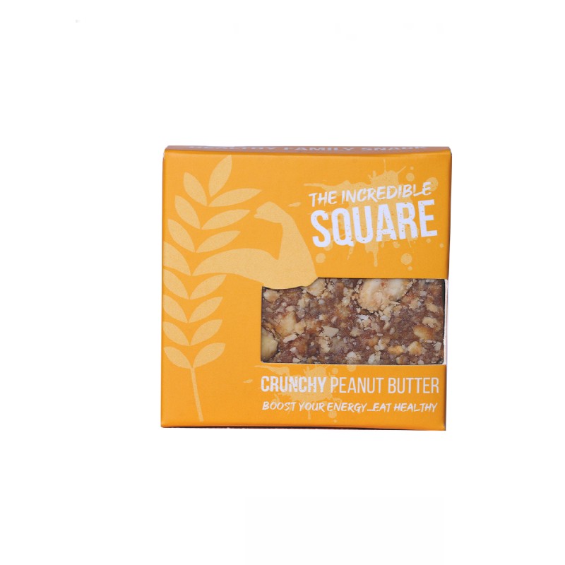 The Incredible Oat Square Crunchy Peanut Butter Bar 35g