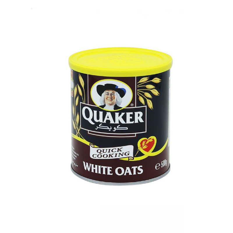 Quaker Quick Cook White Oats Tin 500g