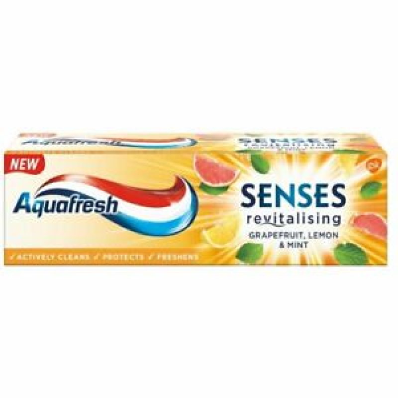 Aquafresh Senses Toothpaste Grapefruit Lemon & Mint 75 Ml