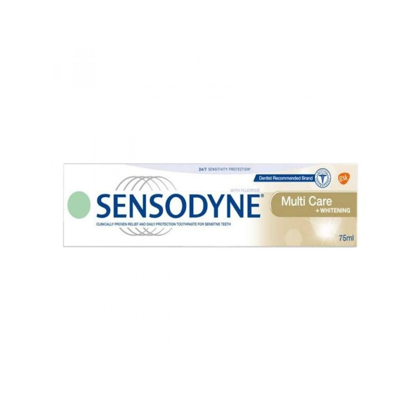 Sensodyne Multi Care + Whitening Toothpaste For Sensitive Teeth 75ml