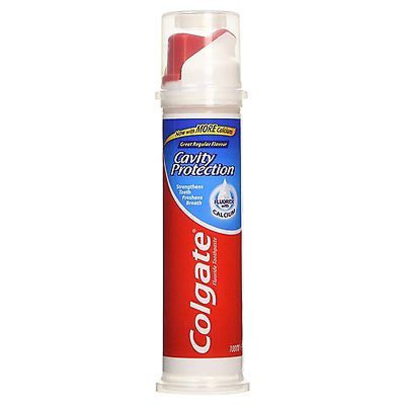 Colgate Flavour Toothpaste Cavity Protection Great Regular Pump 100 Ml