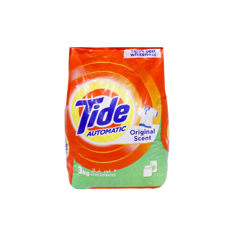 Tide Concentrated Laundry Detergent Powder Original 3 Kg