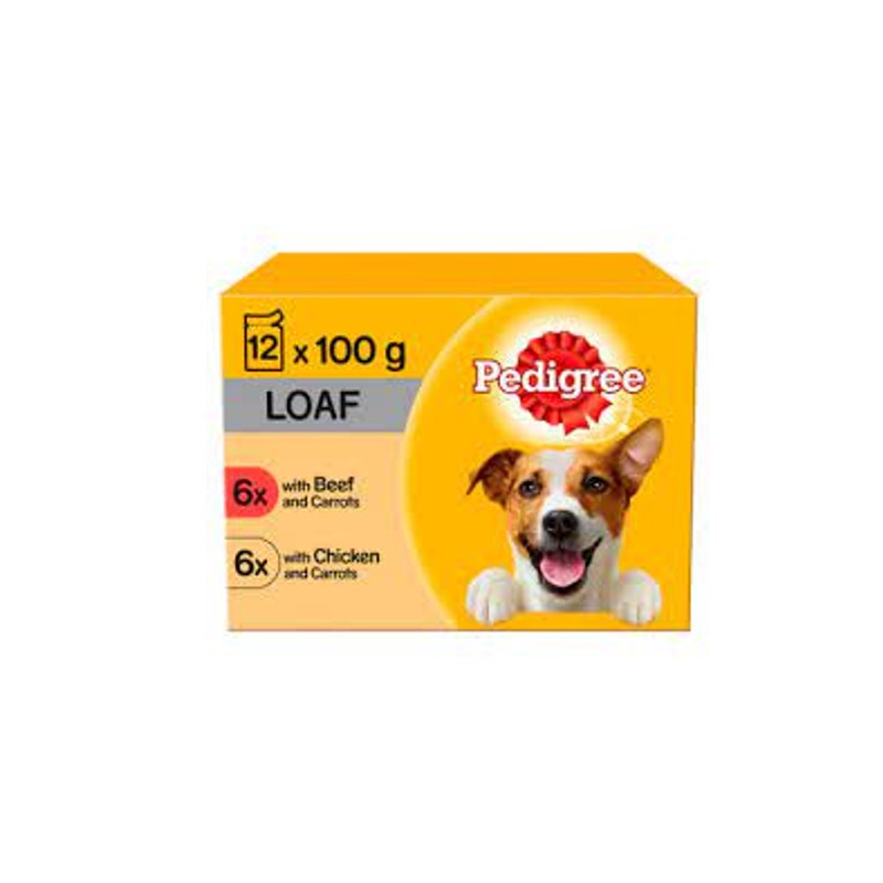 Pedigree Love Bio Protection Dog Food 100g *12