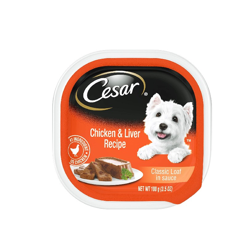 Caesar Chicken And Liver Meat Dog Food 100g