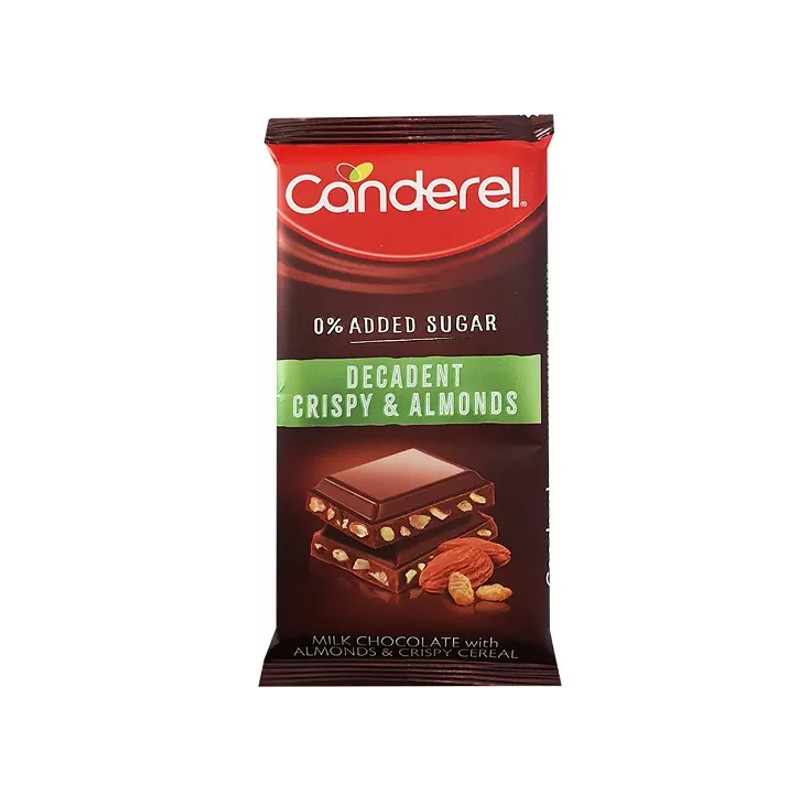 Canderel Milk Chocolate with Almonds No Sugar 100g