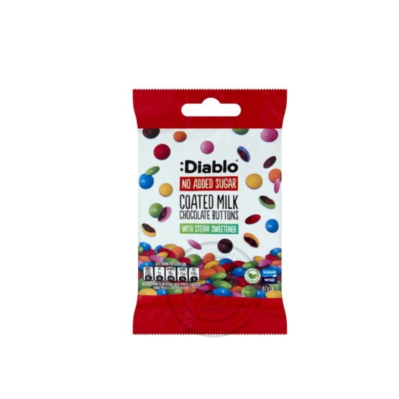 Diablo Milk Chocolate Cereal Without Sugar 40g