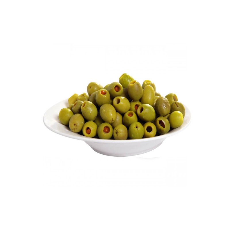 Green Olives Stuffed with Carrots And Oil