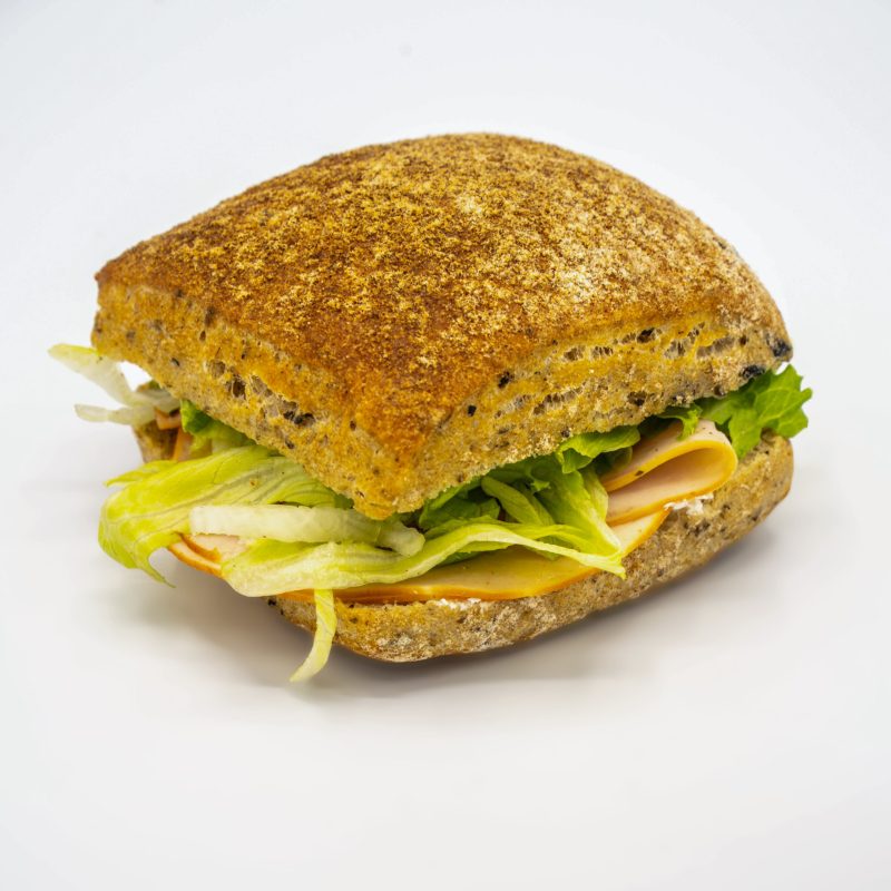 Square Turkey Ciabatta Sourdough Sandwich