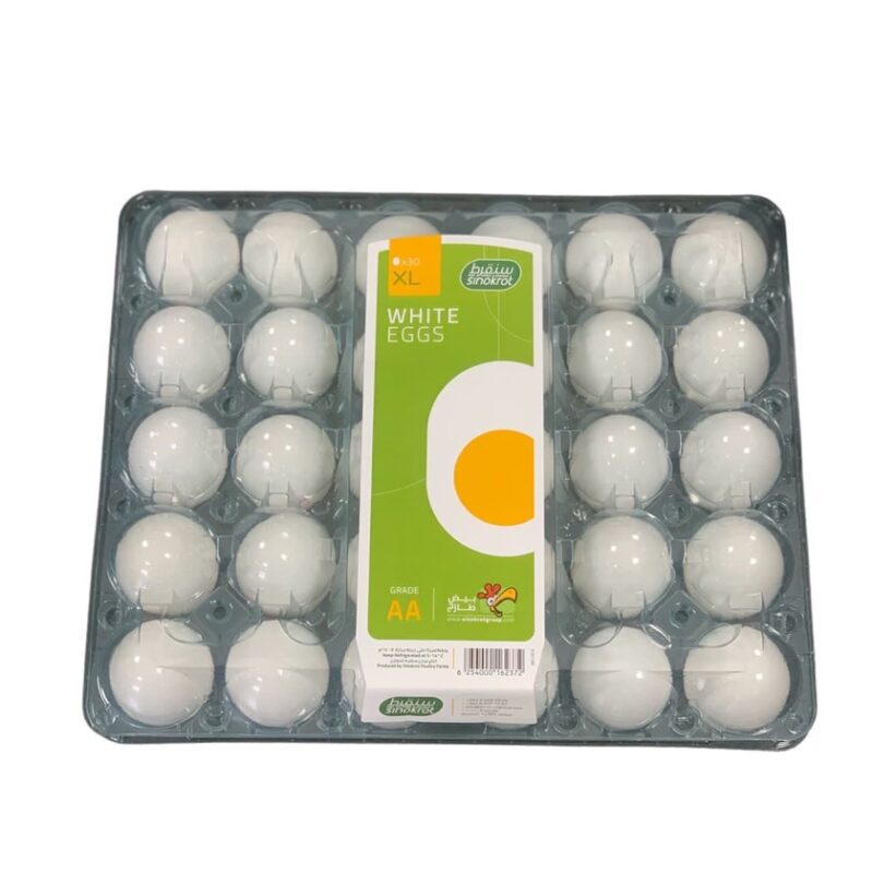 Sinokrot Fresh (XLarge) Eggs Plastic Pack 30 pcs