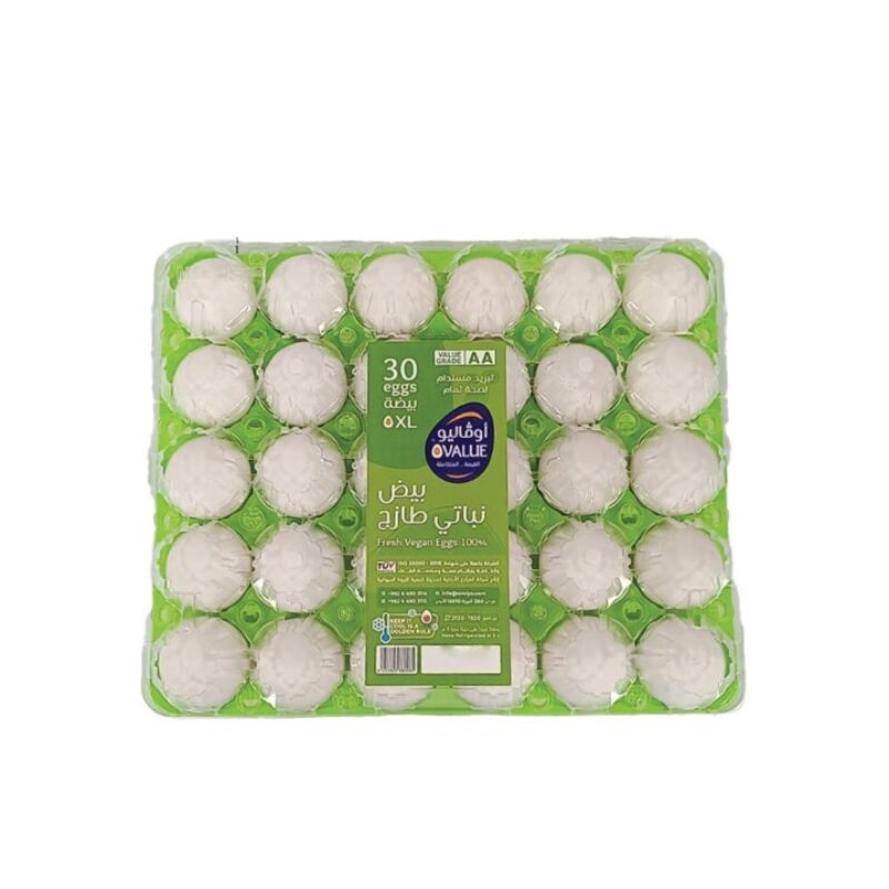 Ovalue Fresh Vegan Eggs XLarge 30 pcs