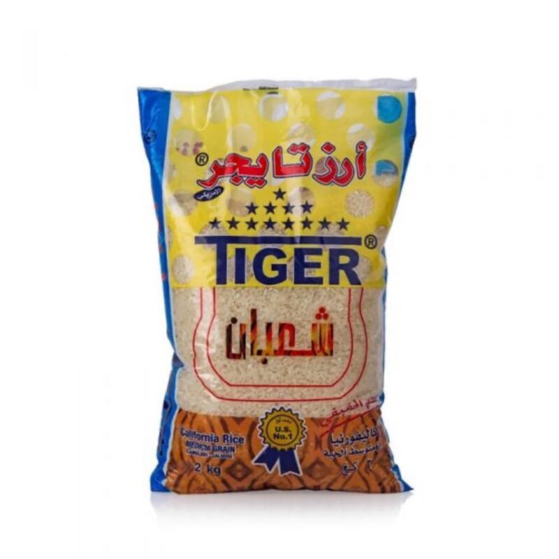 Tiger Rice Medium Grain Rice 2 kg