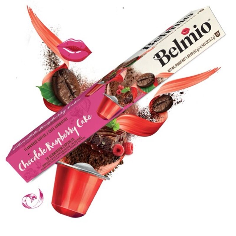 Belmio Coffee #6 with chocolate and roseberry flavour, 10 capsules